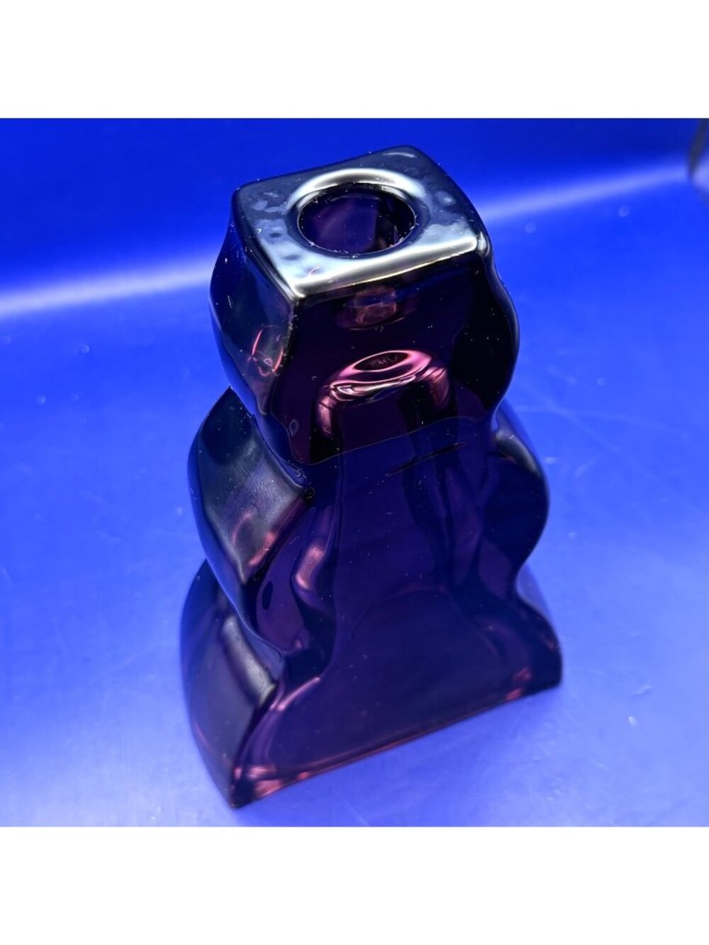 Threshold Waver Accent Plum Taper Candle Holder 7" Glass Vase Purple Target 2024